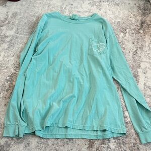 Ivory Ella Teal Long Sleeve Tee